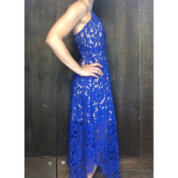 Lulus One Wish Royal Blue Lace Midi Dress XS - Picture 7 of 13